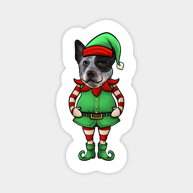 Australian Cattle Dog Christmas Elf Magnet by whyitsme