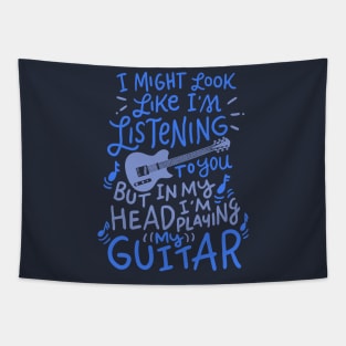 Funny Guitar Player T-Shirt Music Lover Guitarist Tapestry