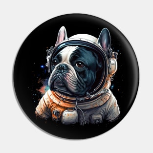 French Bulldog Astronaut Pin