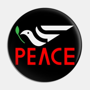 Peace: ceasefire now Pin