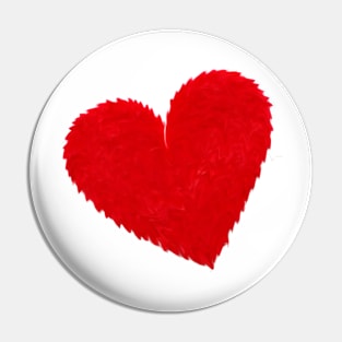 red heart Pin