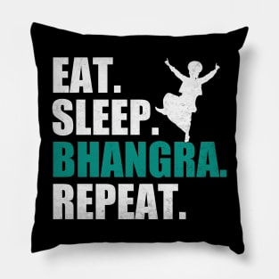 Eat Sleep Bhangra Repeat Funny Dancing Punjabi Pillow