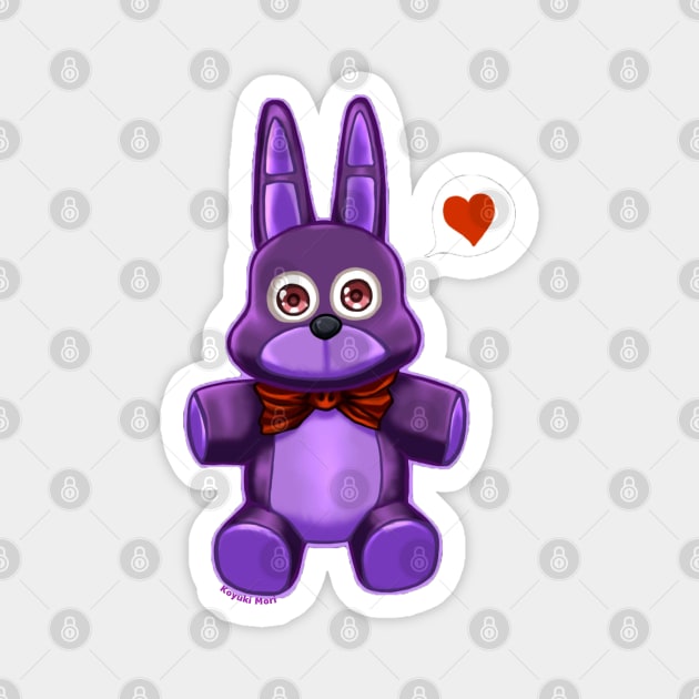 FNAF: Bonnie Plush Magnet by KoyukiMori