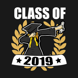 Dabbing Graduation Class Of  Women Black T-Shirt