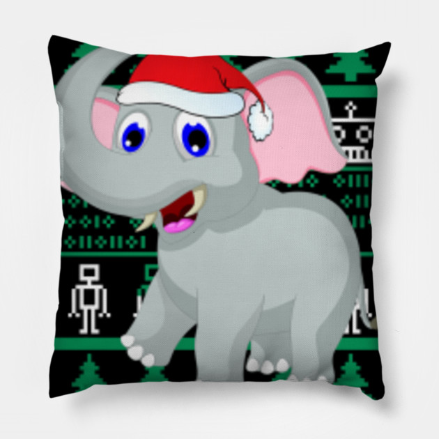 Elephant Santa Hat Ugly Christmas Sweater Funny Xmas Tshirt