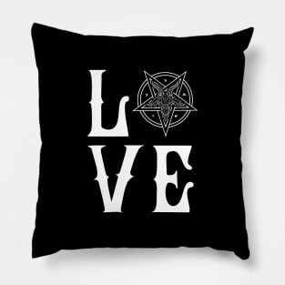 Satan Loves Me - Satanic Love Baphomet Gift Pillow