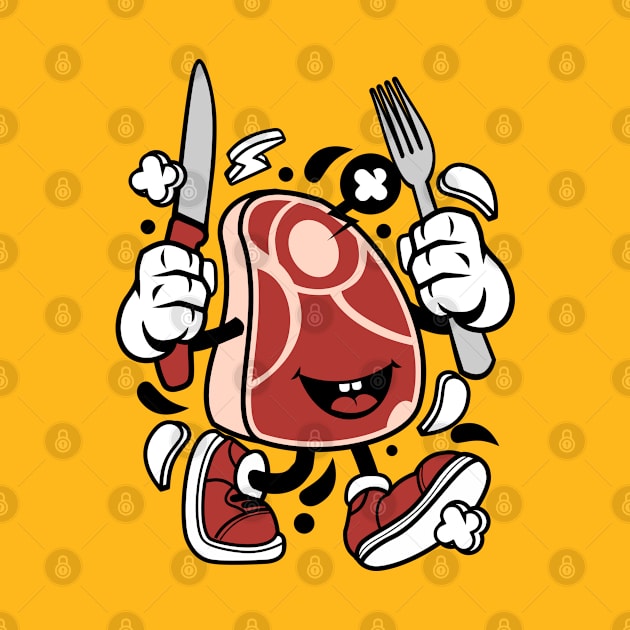 Meat Cartoon Style by p308nx