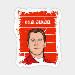 Michael Schumacher Illustration Tribute Magnet