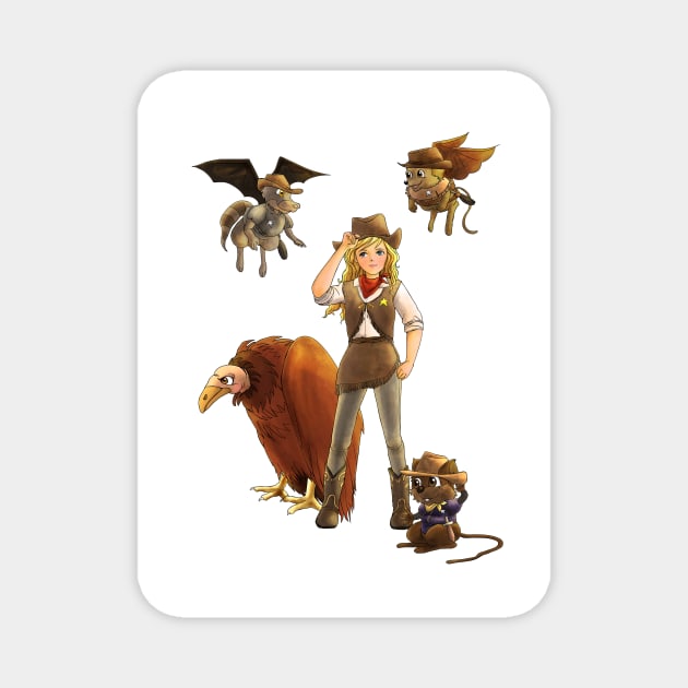 Tammy and her Little Critters Magnet by reynoldjay