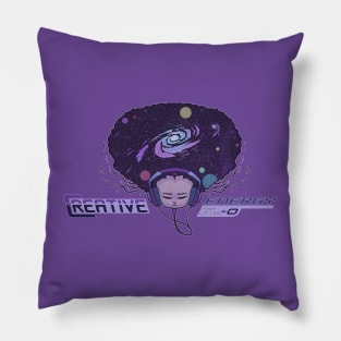 WEIRDO - Crative Energy Flo - Universe - Full Color - Purple Pillow