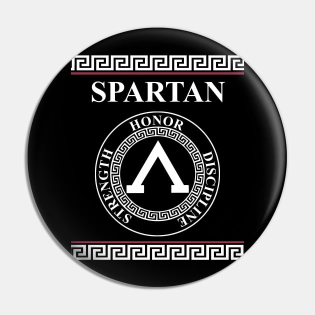 Spartan Ancient Greece Symbol of Sparta Pin by AgemaApparel