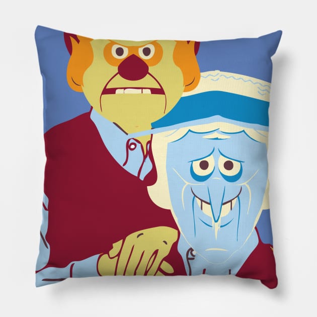 snow and heat miser brothers Pillow by Summyjaye