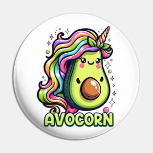 Avocorn Cute Avocado Unicorn Funny Hybrid Drawing Pin