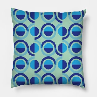 blue circles Pillow