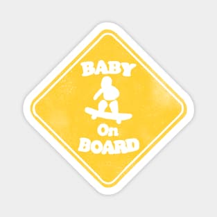 Distressed Baby on Board Sign Magnet