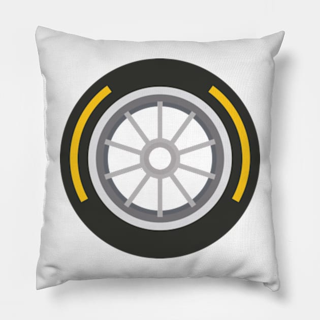 Medium Tire Tyre Pillow by Worldengine