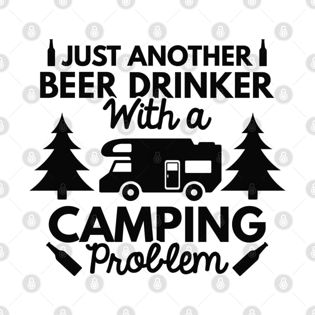 Beer Drinker Camping by VectorPlanet