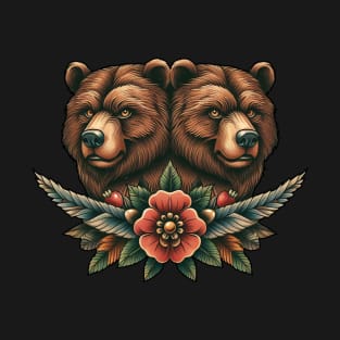 traditional bear tattoo T-Shirt