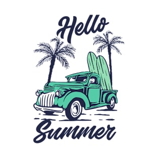 classic car - beach life - surfing life - hawaii - summer best gift ida - vintage car T-Shirt