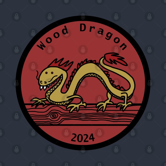 Wood Dragon Year of the Dragon 2024 by ellenhenryart