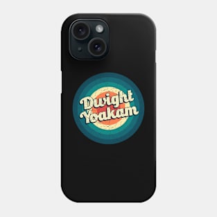 Graphic Dwight Name Retro Vintage Circle Phone Case