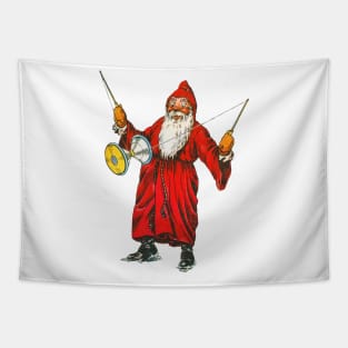 Santa Claus playing With Diabolo Tapestry