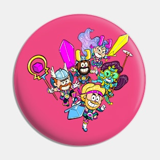 Team Neon Disco Viking Jr Pin