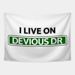 I live on Devious Dr Tapestry