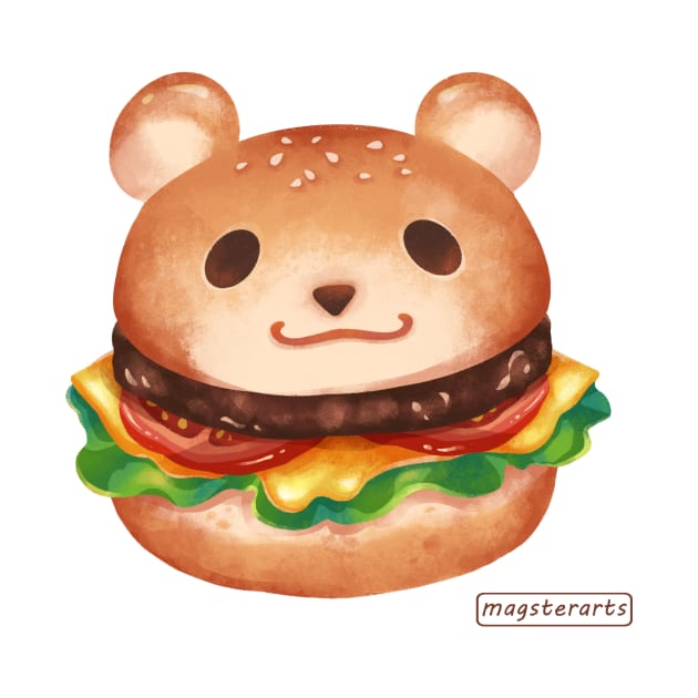 Mr. Burger Bear by magsterarts