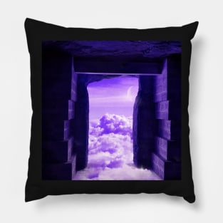 A Cave Filled With Clouds Pillow