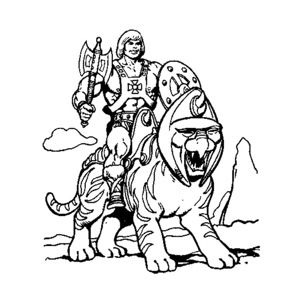 He-Man & Battlecat by jackandcharlie