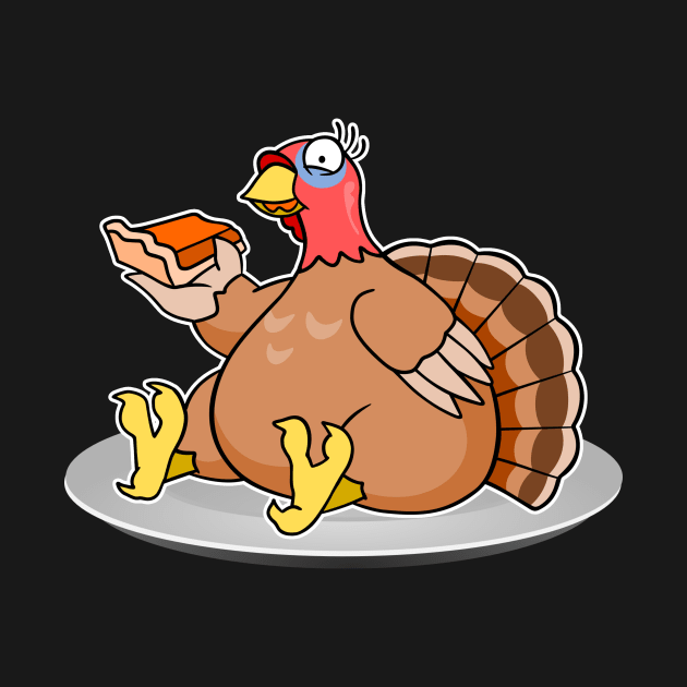 Too Much Pie For The Turkey by SpacemanTees