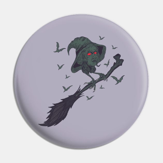 Witch Fly Pin by InspirationColor