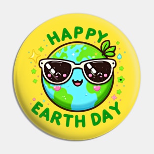 Happy earth day design Pin