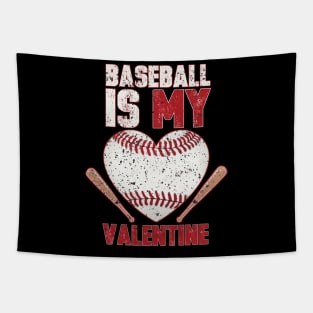 baseball is my valentine Tapestry