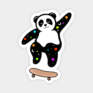 Cute Panda Galaxy Magnet