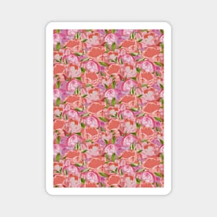 Floral Peony Pattern Magnet