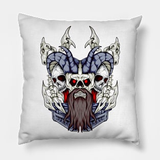 Dark face bone Pillow