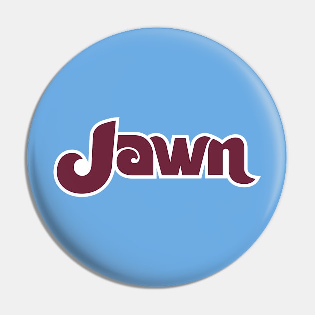 Jawn retro - Powder Blue Pin by KFig21