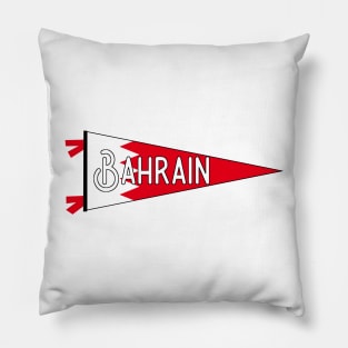 Bahrain Flag Pennant Pillow
