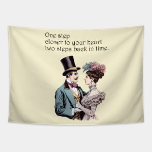 Timeless Waltz: Victorian Dance of Love Tapestry