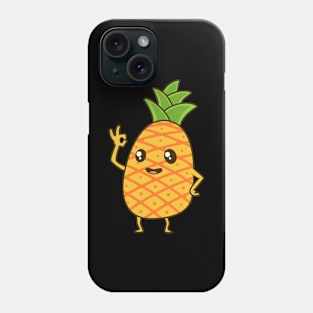 Kawaii Cartoon Pineapple Phone Case