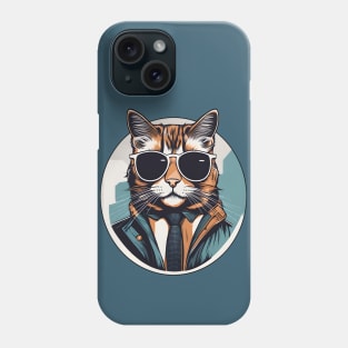 Shades of Whiskers: The Hipster Cat Phone Case