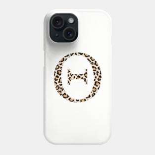 Theta Cheetah Letter Phone Case