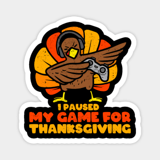 Happy Thanksgiving Gamer Turkey Video Game Lovers Kids Boys Magnet