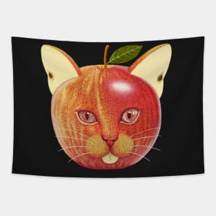 apple cat Tapestry