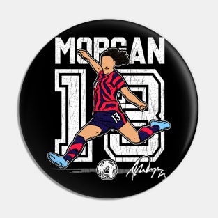 Alex Morgan (grungy) Pin