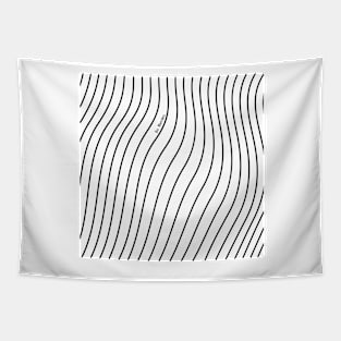 white and black abstraction Tapestry