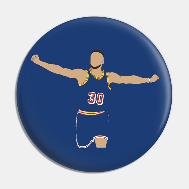 Steph Curry Celebration Pin by BuzzerBeater00
