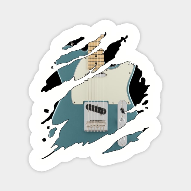 Blue Telecaster Soul Magnet by Flyingpanda